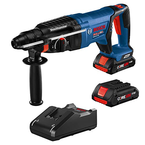 BOSCH 18V Bulldog 1 in. Cordless SDS-Plus Rotary Hammer Drill Kit