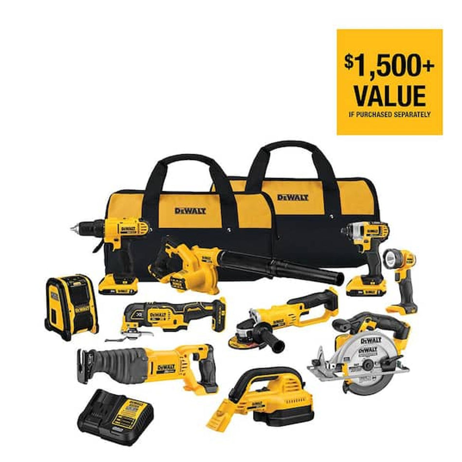 DEWALT 20V MAX 10-Tool Cordless Combo Kit
